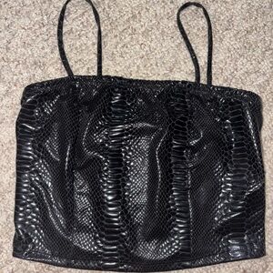 Papaya Black Snake Print Camisole